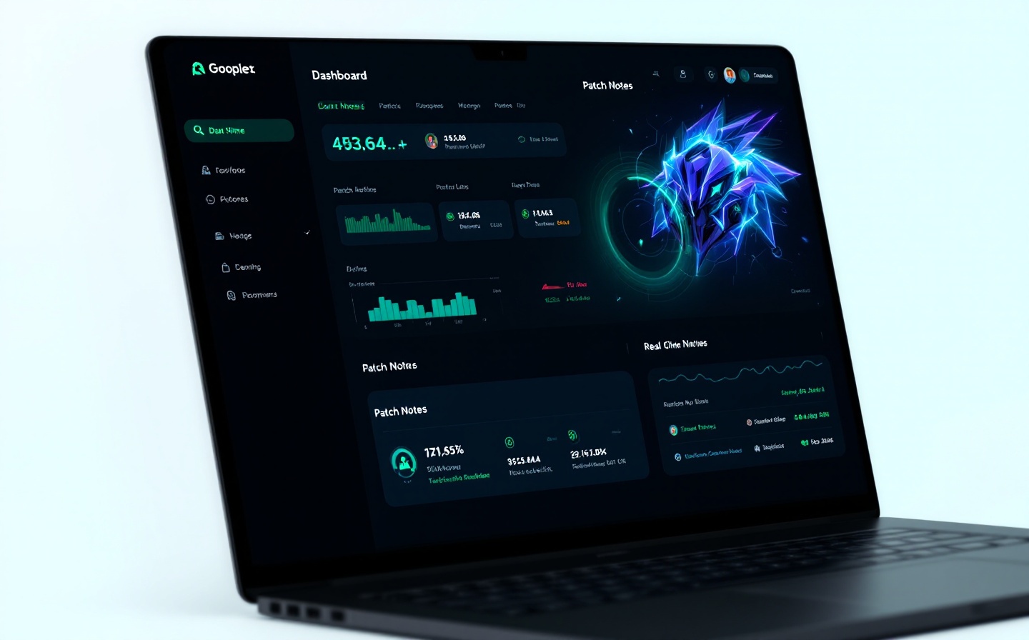 PatchPulse dashboard displaying real-time patch updates and sentiment scores across multiple game titles